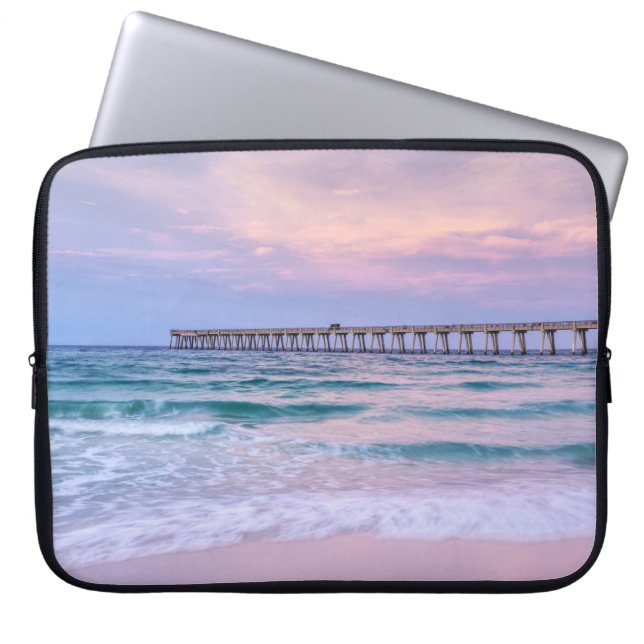 Capa Para Notebook Bom dia Navarre Beach Pier (Frente)