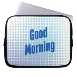 Capa Para Notebook Bom Dia Pontos Azuis