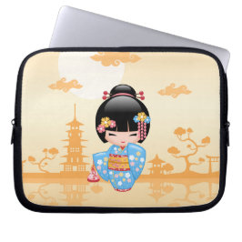 Capa Para Notebook Boneca Maiko Kokeshi - Garota Geisha Japonesa Boni