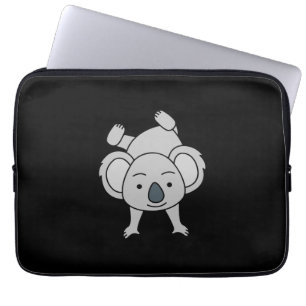 Capa Para Notebook Bonita Bebê Koala Com Um Sorriso Fazendo Uma Mão