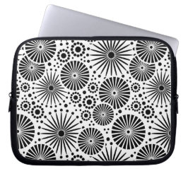Capa Para Notebook Bonita Bolsa de laptop preto-e-branco