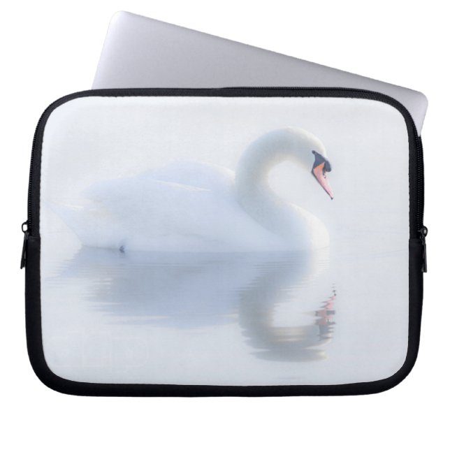 Capa Para Notebook Bonita Bolsa de laptop Swan (Frente)