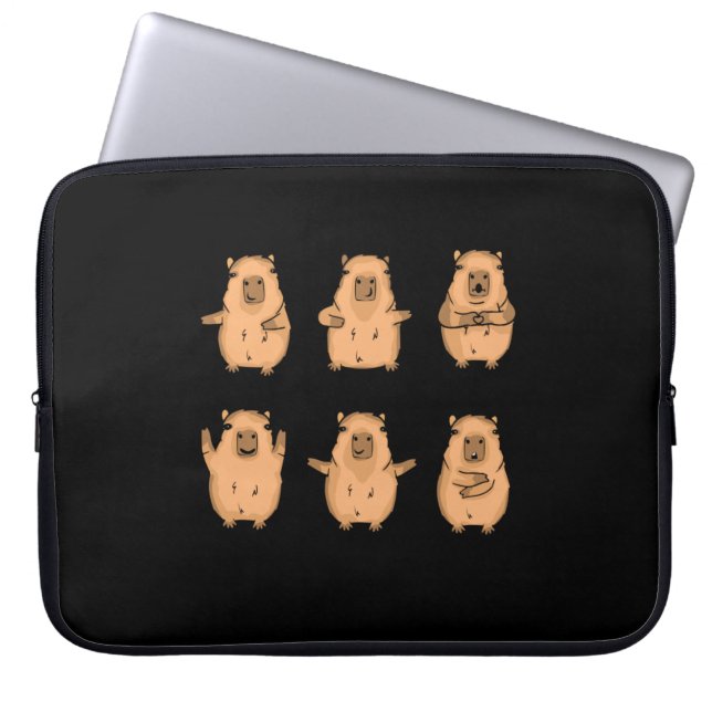 Capa Para Notebook Bonita Capybara Gift Women Kids Capybara (Frente)