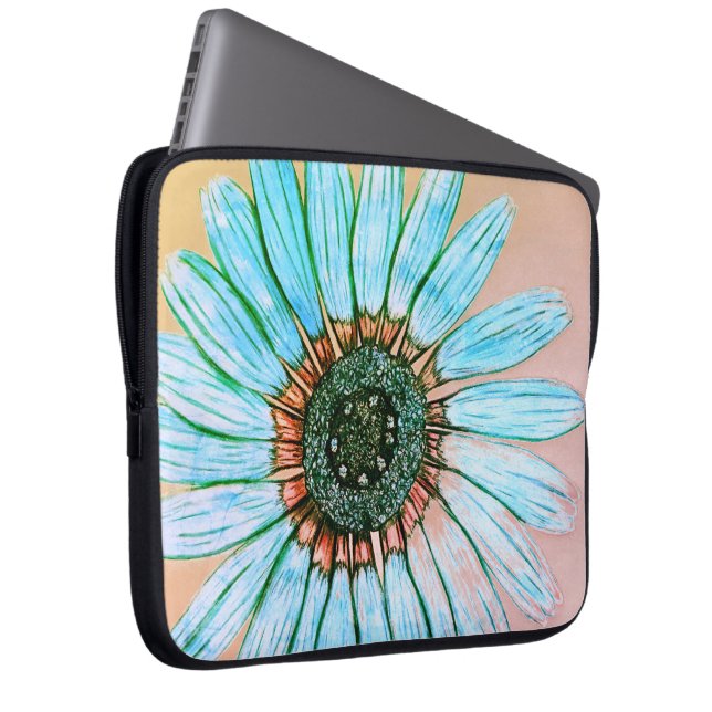 Capa Para Notebook Bonita mão esboçada design de Flor (Frente Esquerda)