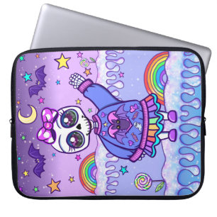Capa Para Notebook Bonita, Mas Maluca, Laptop De Garota De Esqueleto