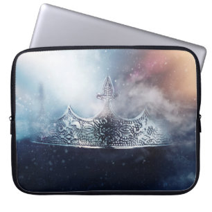 Capa Para Notebook Bonita rainha e coroa-rei