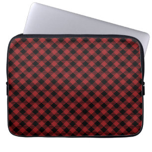 Capa Para Notebook Bonita Xadrez Vermelha de Natal