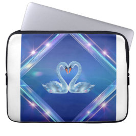 Capa Para Notebook Bonito Diamond Swan Eletrônicos Bag
