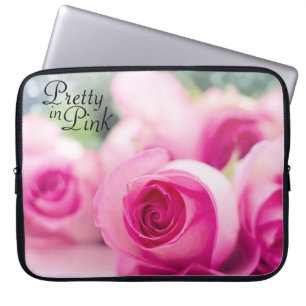 Capa Para Notebook Bonito em Rosas Rosa