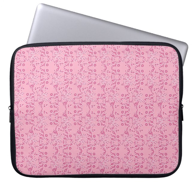 Capa Para Notebook Bonito na Bolsa de laptop de Neoprene Rosa (Frente)