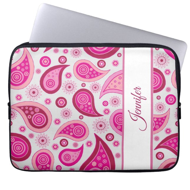Capa Para Notebook Bonito Paisley Patch (Frente)