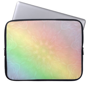 Capa Para Notebook Bonito Pastel Rainbow Mandala design