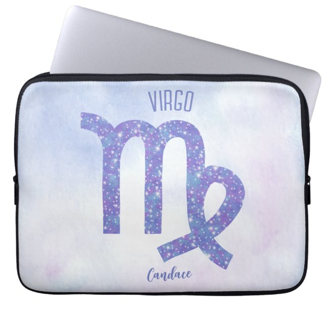 Capa Para Notebook Bonito Símbolo de Astrologia Virgo Personalizado R (Frente)