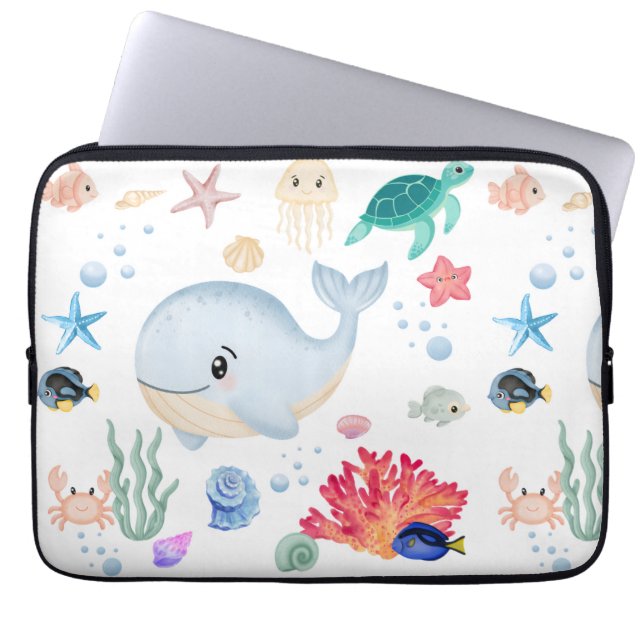 Capa Para Notebook Bonito Sob o mar (Frente)