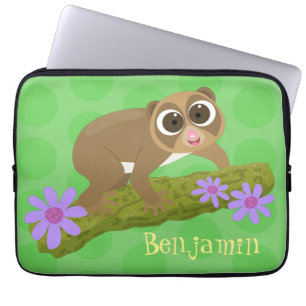 Capa Para Notebook Bons e felizes loris em desenhos animados