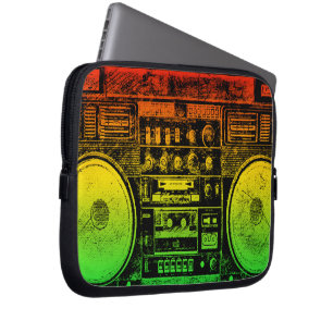 Capa Para Notebook boombox da reggae