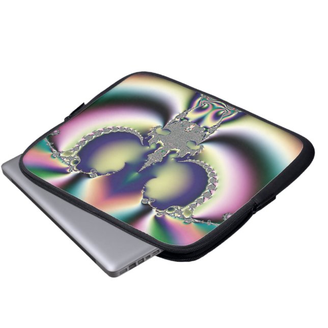 Capa Para Notebook Borboleta Arco-íris (Frente Inferior)
