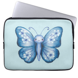 Capa Para Notebook Borboleta Azul