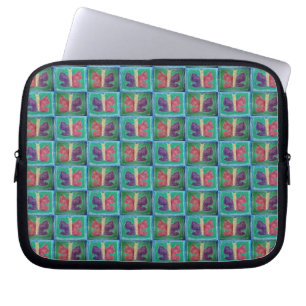 Capa Para Notebook Borboleta colorida Filtros Meia gota