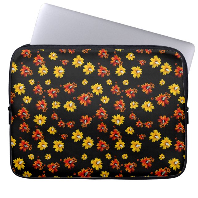 Capa Para Notebook Borboleta Delicada Floral Sem Olho Preto (Frente)