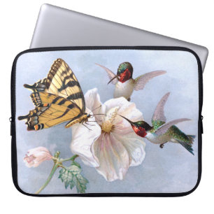 Capa Para Notebook Borboleta e colibris