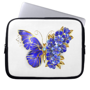 Capa Para Notebook Borboleta Flor Sapphire