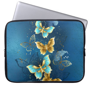 Capa Para Notebook Borboletas ouros