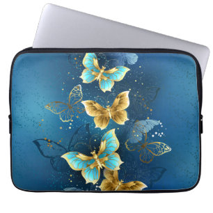 Capa Para Notebook Borboletas ouros