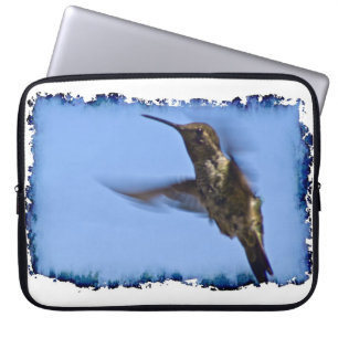 Capa Para Notebook Borda Branca de Hummingbird