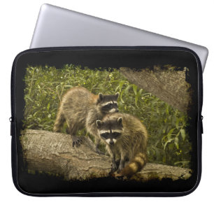 Capa Para Notebook Borda Preta dos Raccóons