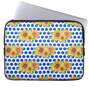 Capa Para Notebook Bordado Floral de Girassol