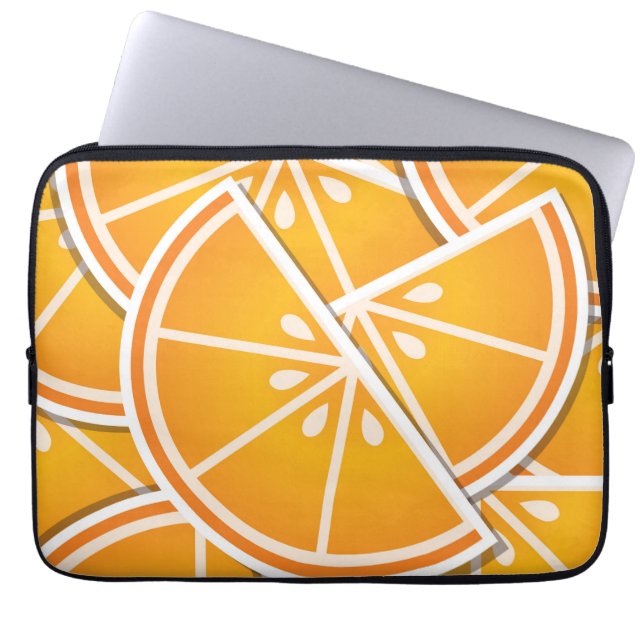 Capa Para Notebook Bordas de laranja fungo (Frente)