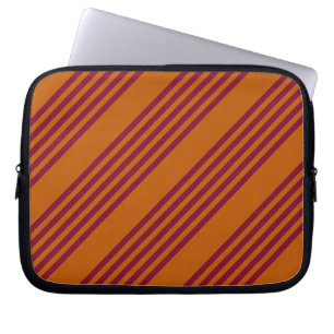 Capa Para Notebook Borgonha vermelha e laranja queimada, 5 trilhas.