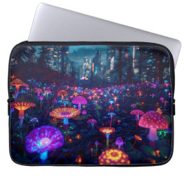 Capa Para Notebook Bosque Neon Glowfall 13'
