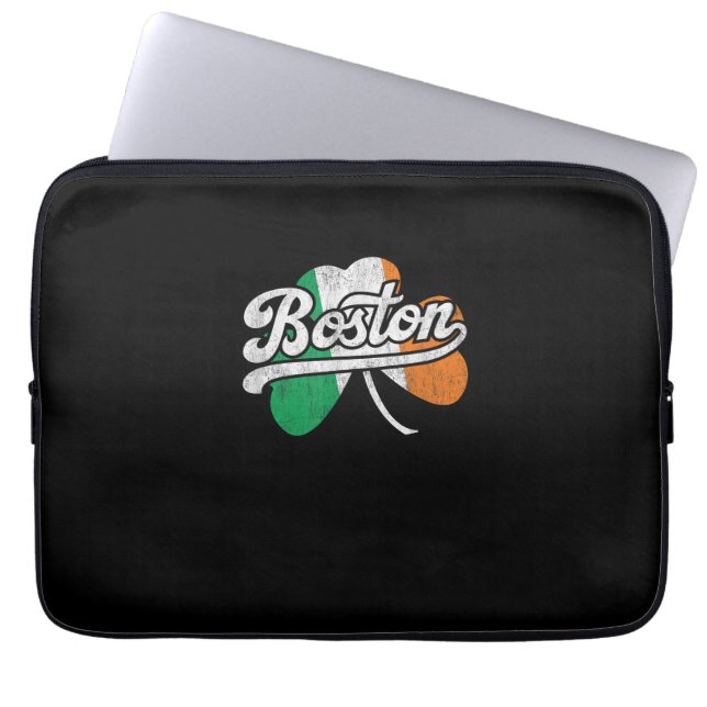 Capa Para Notebook Boston Irish T-Shirt (Frente)