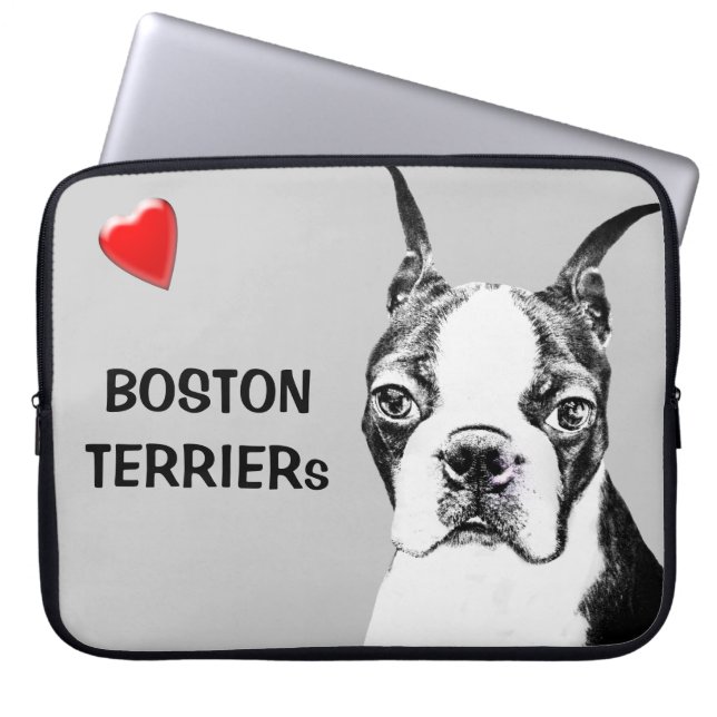 Capa Para Notebook Boston Terrier (Frente)
