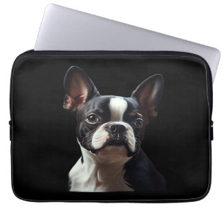 Capa Para Notebook Boston Terrier - Oil Paint Classic T-Shirt