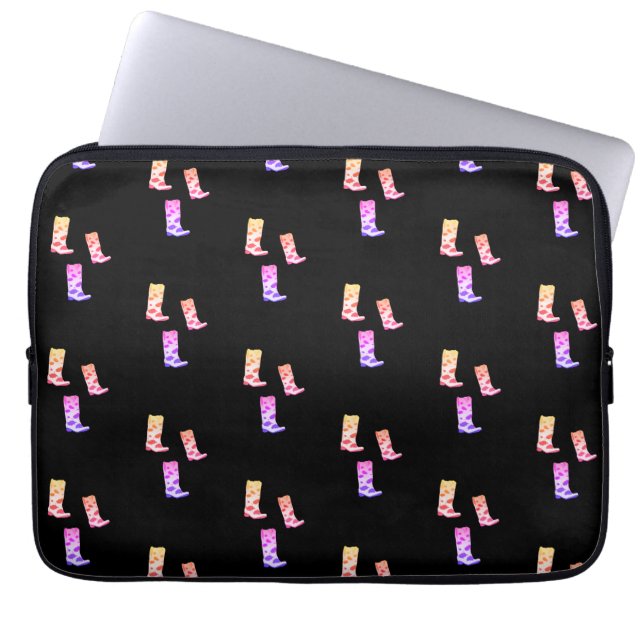 Capa Para Notebook Bota Scoot Capinha para Laptop (Preta) (Frente)