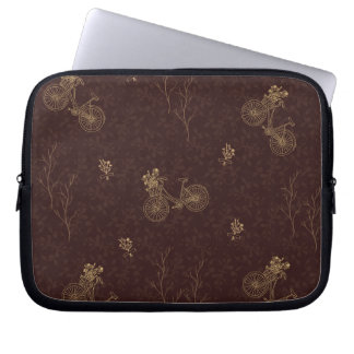 Capa Para Notebook Botanical bicycle neoprene laptop sleeve