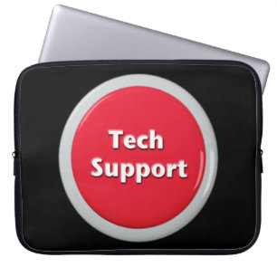 Capa Para Notebook Botão de Pânico Vermelho do Suporte Técnico