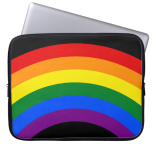 Capa Para Notebook BOTÃO RAINBOL FLAG + sinal ou texto