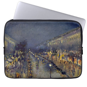 Capa Para Notebook Boulevard Montmartre na Night Pissarro