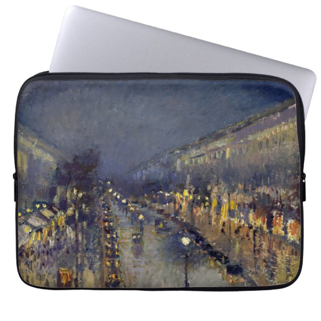 Capa Para Notebook Boulevard Montmartre na Night Pissarro (Frente)