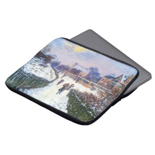 Capa Para Notebook Boulevard Santo Denis Argenteuil por Claude Monet