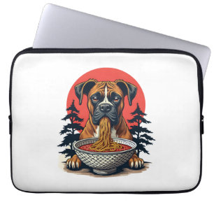 Capa Para Notebook Boxer Antigo Comendo Ramen Pôr do Sol Japonês Ilus