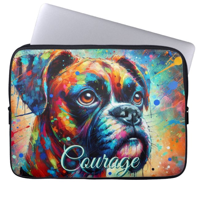 Capa Para Notebook Boxer de Arte Pop Colorido Personalizado (Frente)