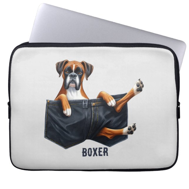 Capa Para Notebook Boxer Pocket Dog (Frente)