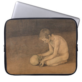 Capa Para Notebook Boy with Skull (por Magnus Enckell)