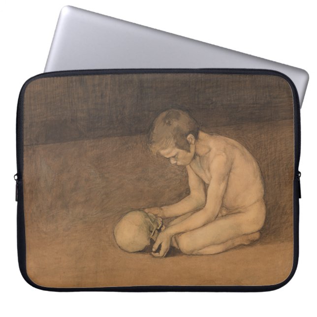 Capa Para Notebook Boy with Skull (por Magnus Enckell) (Frente)