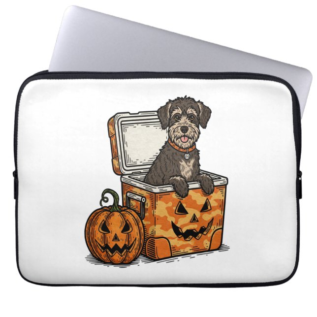Capa Para Notebook Boykin Spaniel Halloween (Frente)